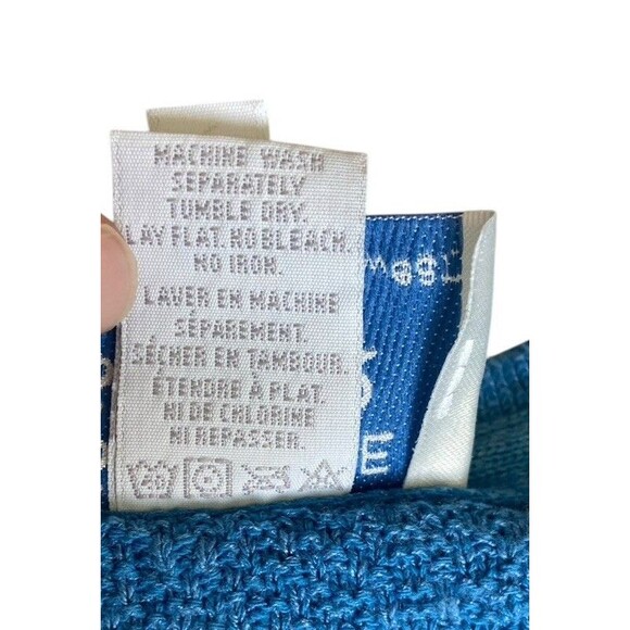Vintage Stephanie Schuster Princess Knitwear Cardigan Womens 3X Blue Lagenlook - Picture 10 of 14